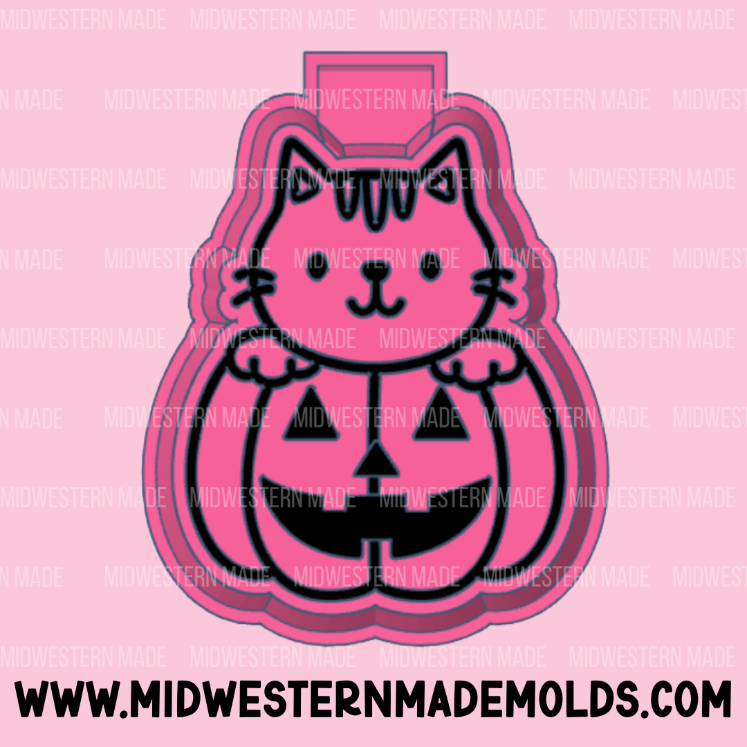 Cat Pumpkin Freshie Mold