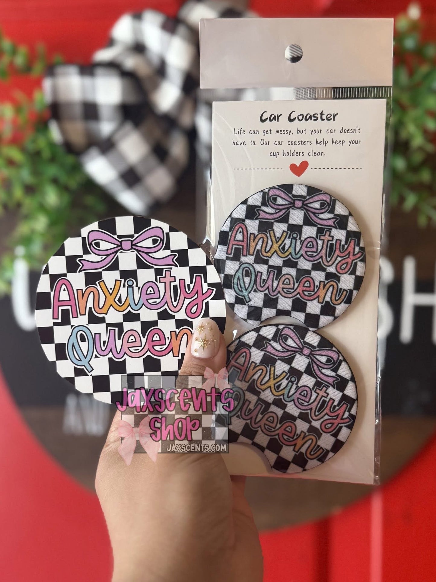Car Coaster + Cardstock Round Set