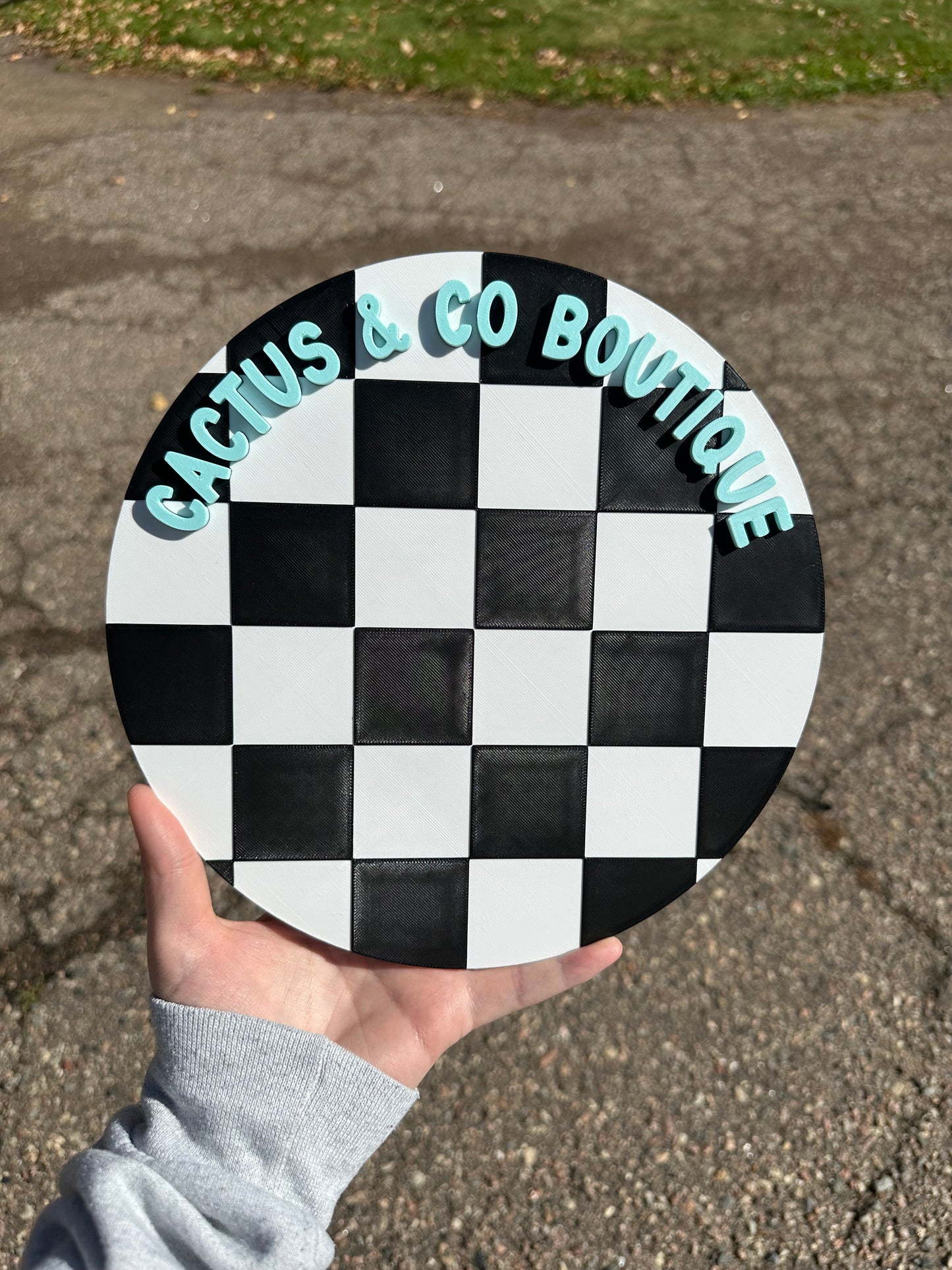 Custom Business Name Round