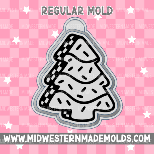 Checkered Tree Cake Freshie Mold