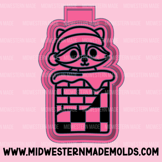 Chimney Raccoon Freshie Mold