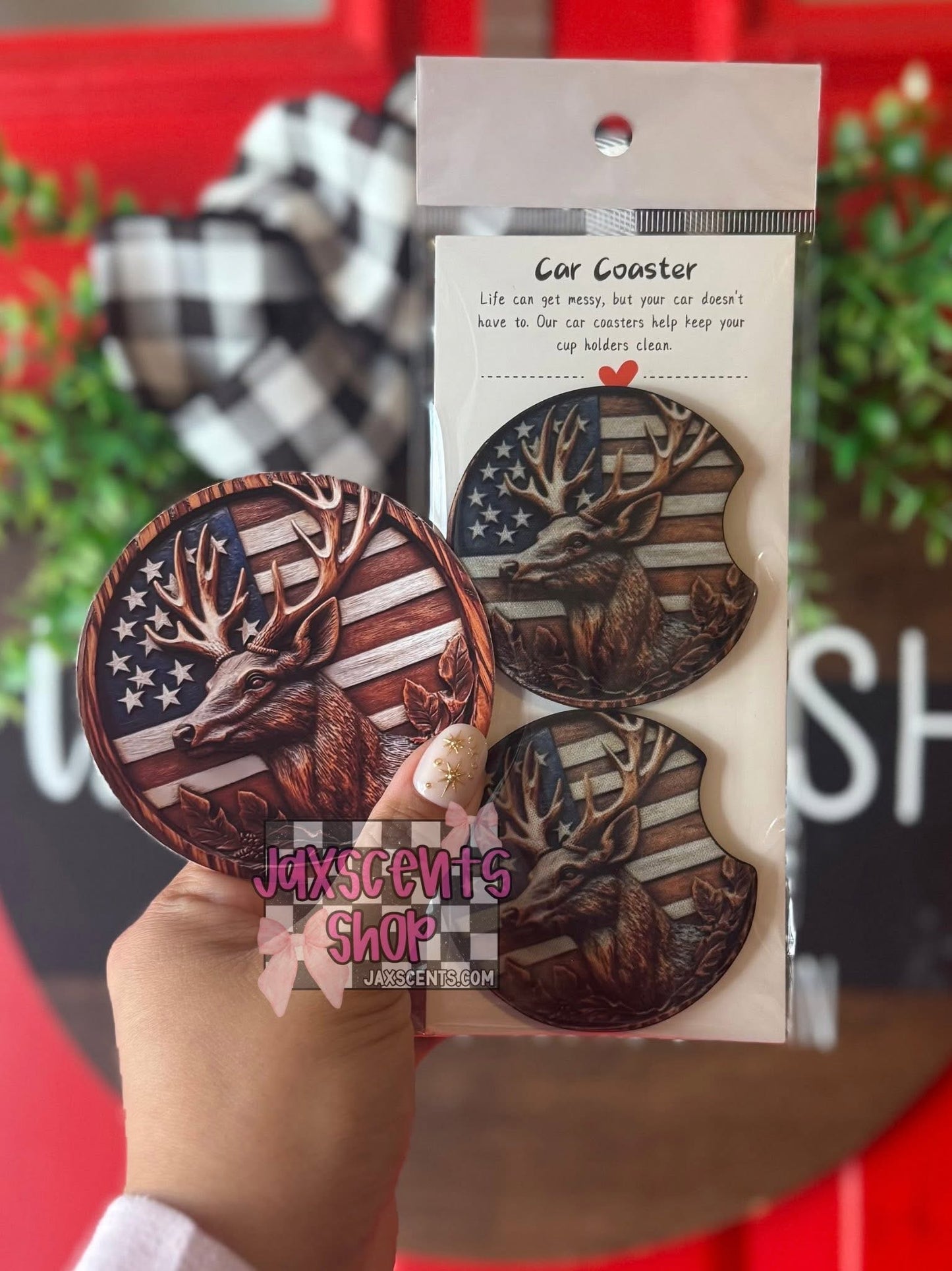 Car Coaster + Cardstock Round Set