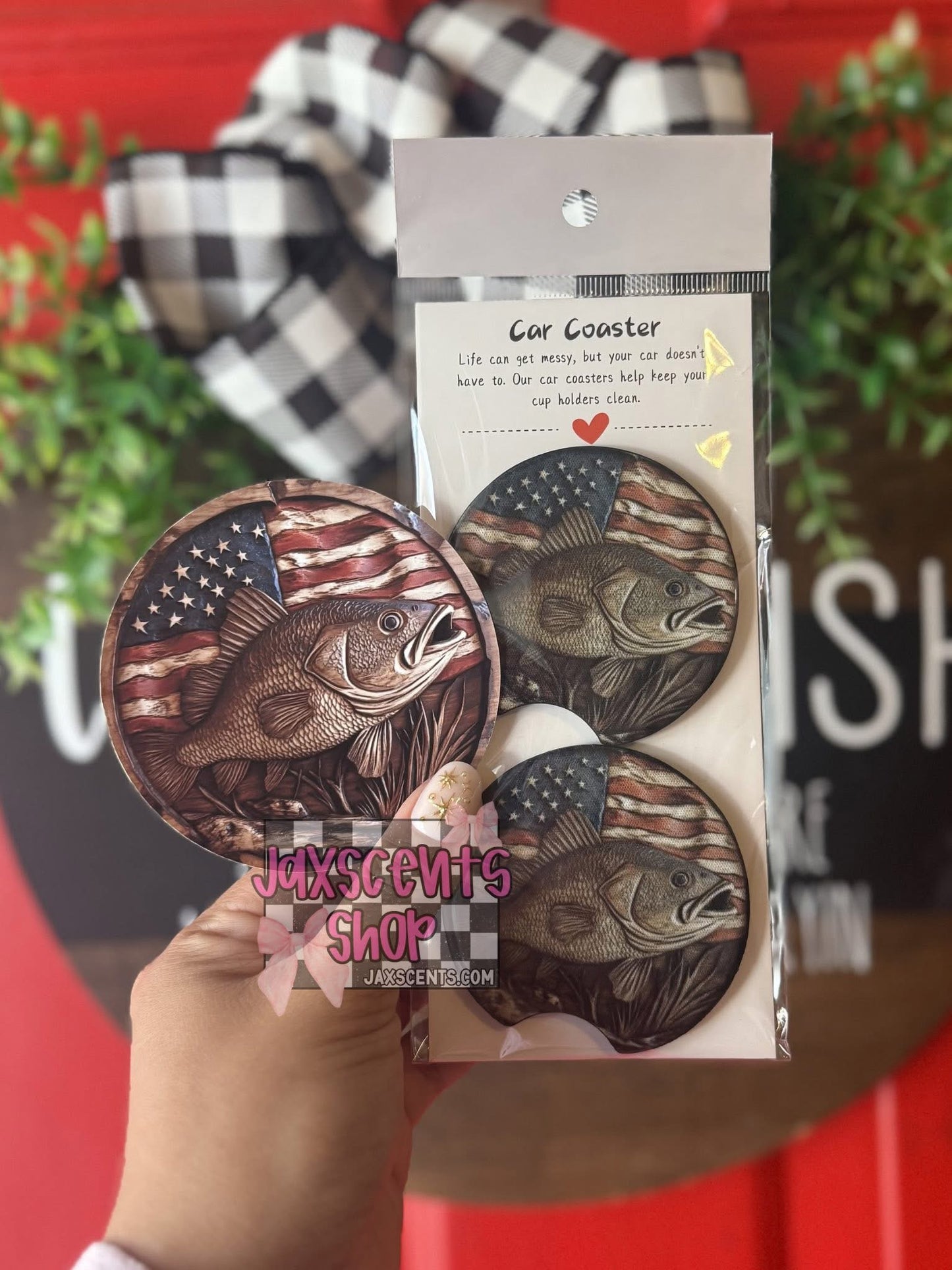 Car Coaster + Cardstock Round Set