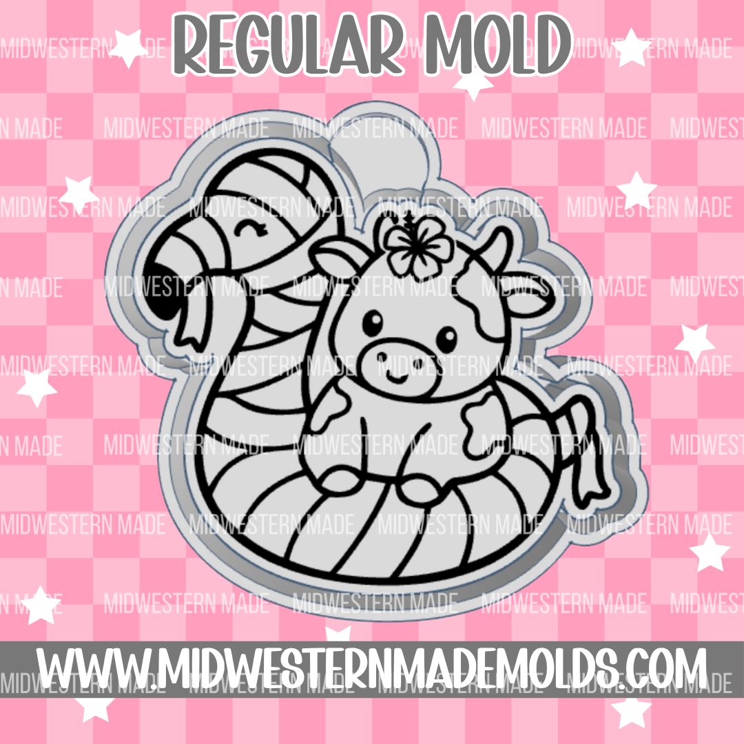 Flamingo Floatie Cow Freshie Mold