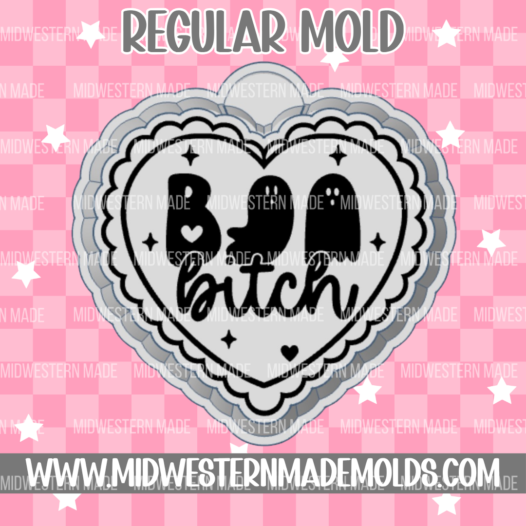 Boo B*tch Heart Freshie Mold