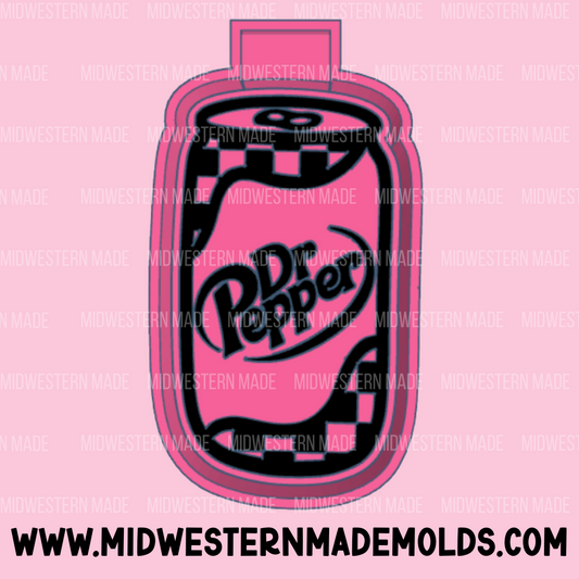 Checkered Dr P Can Freshie Mold