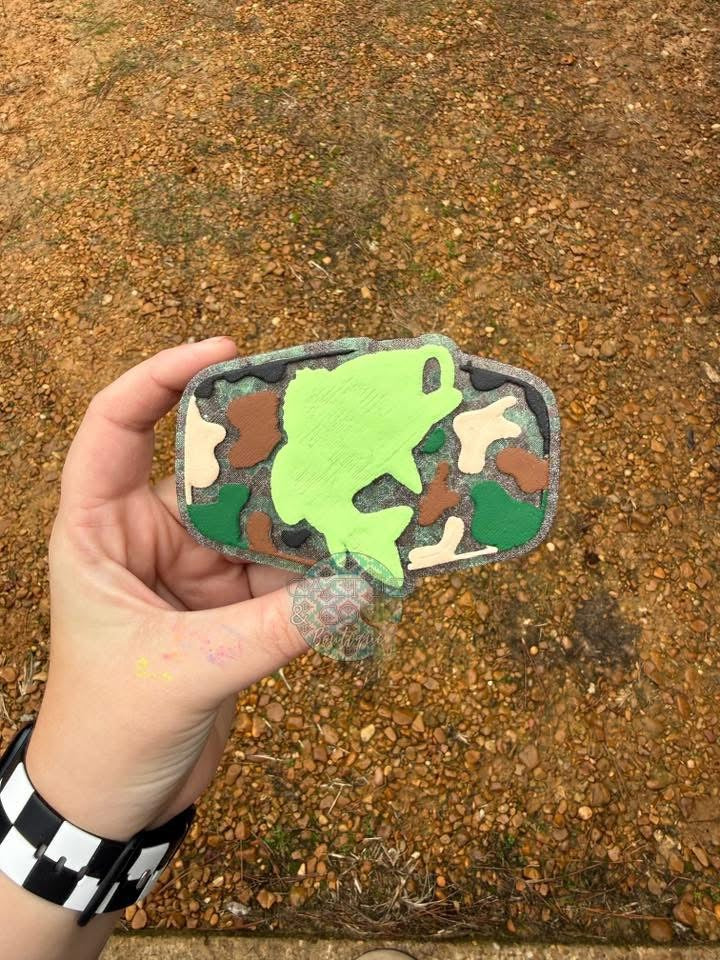 Camo Bass Freshie Mold