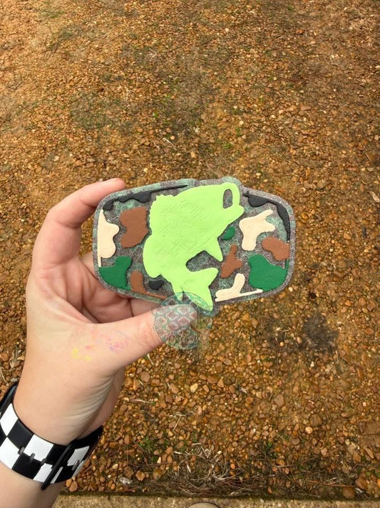 Camo Bass Freshie Mold