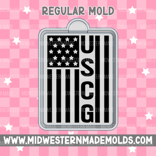 Coast Guard Flag Freshie Mold