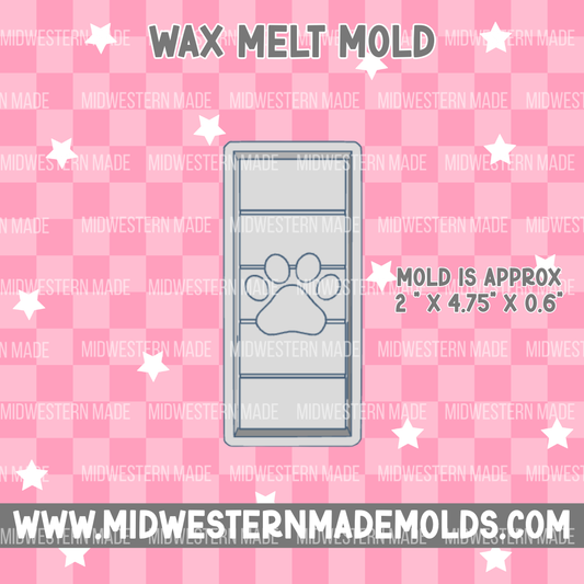 Paw Print Snap Bar Wax Melt Mold