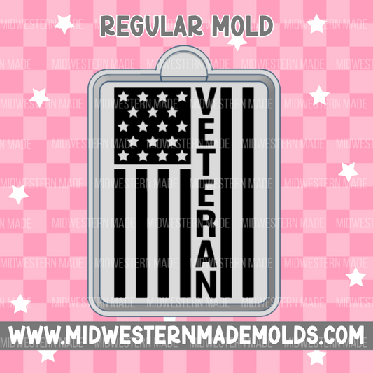 Veteran Flag Freshie Mold