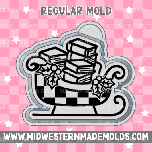 Bookish Sleigh Freshie Mold