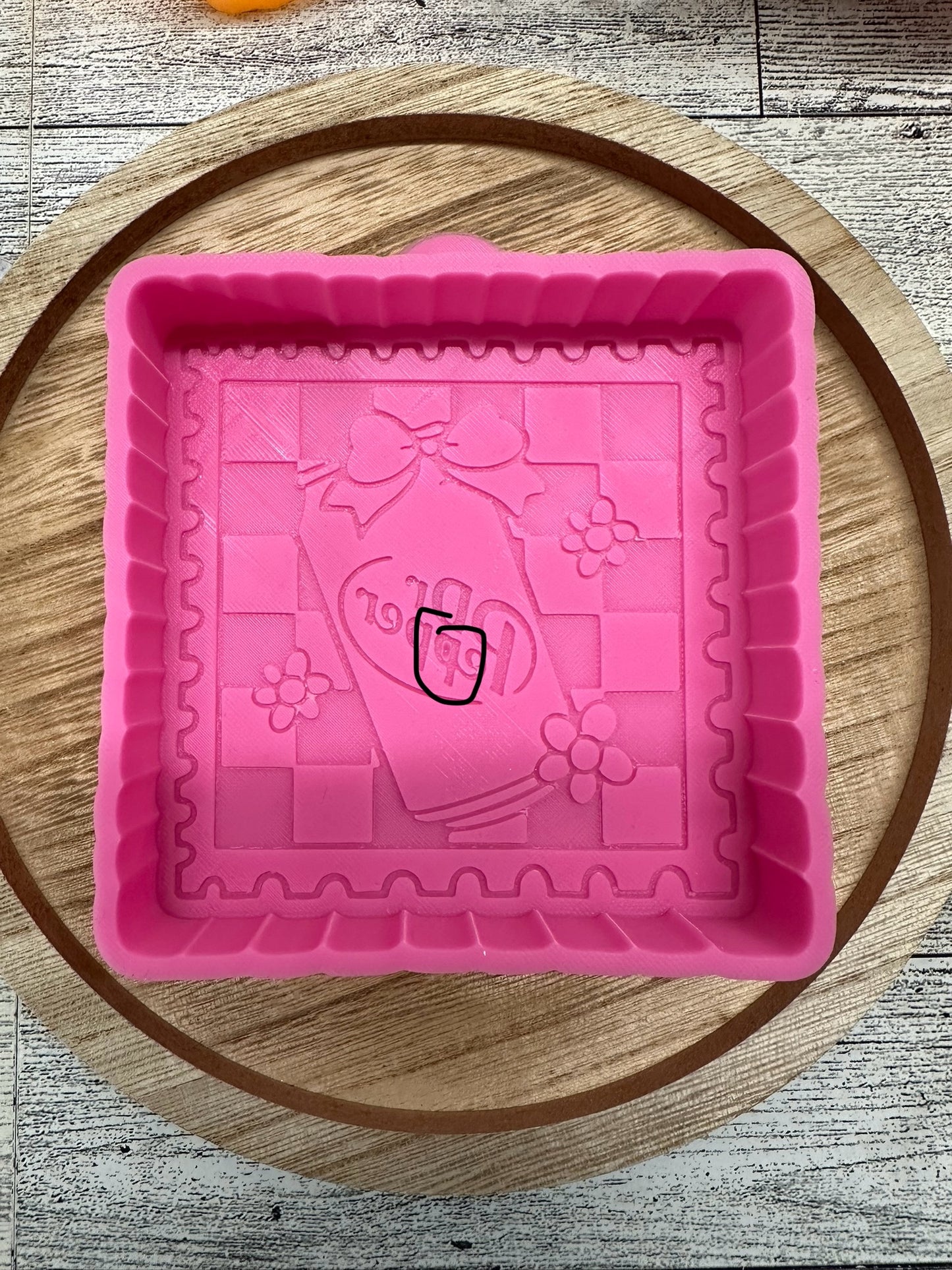 Dr P Checkered Stamp - B GRADE MOLD