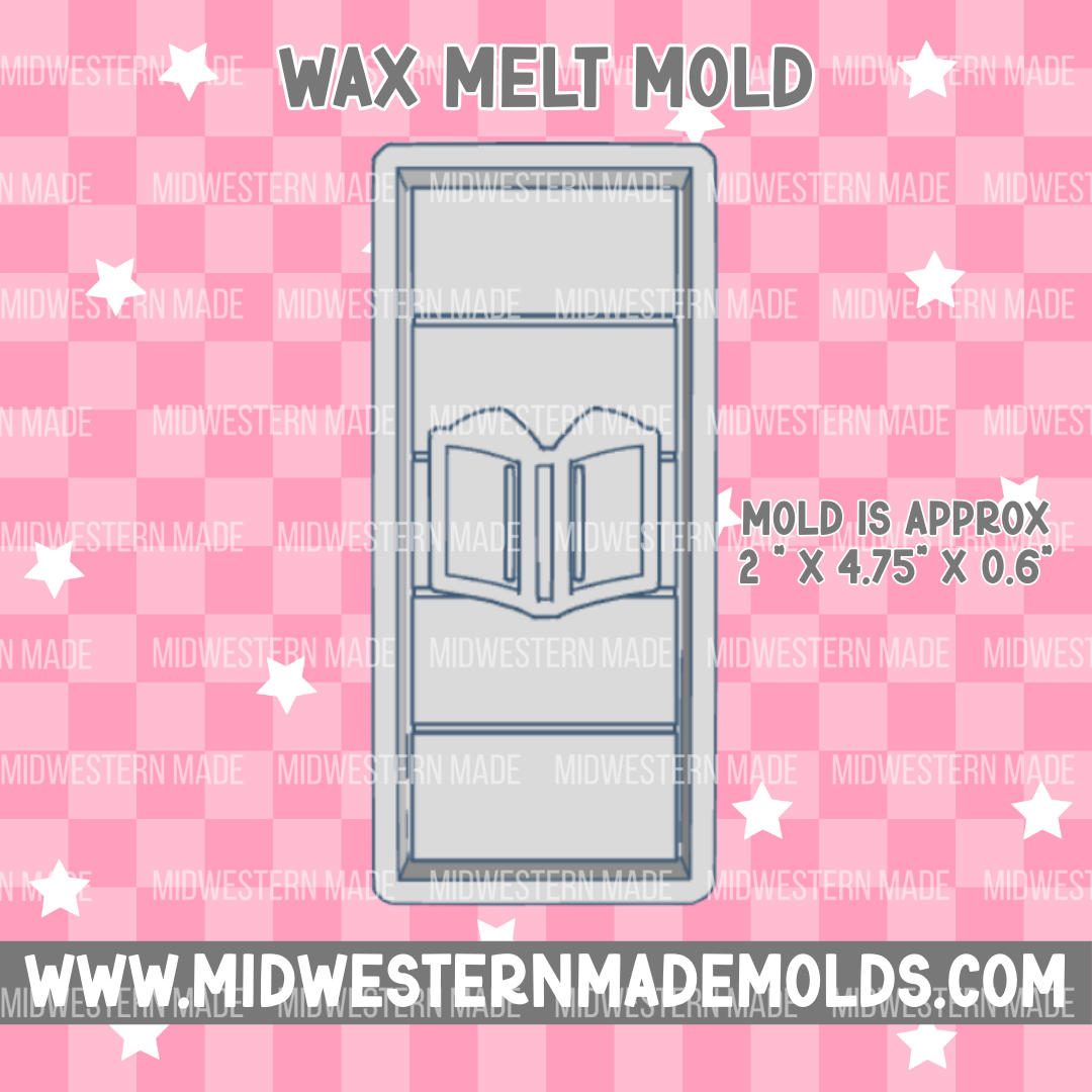 Book Snap Bar Wax Melt Mold