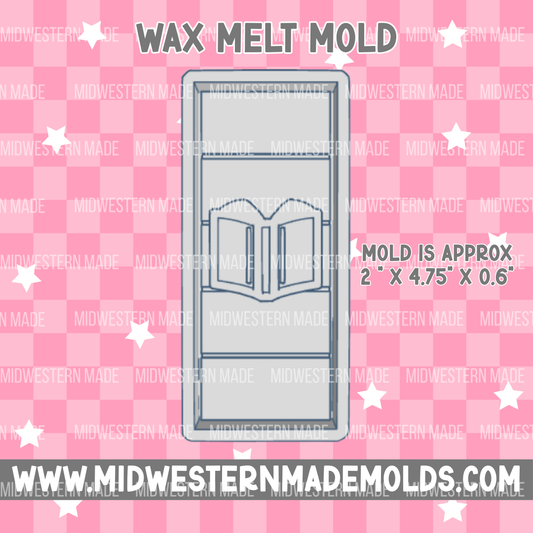 Book Snap Bar Wax Melt Mold
