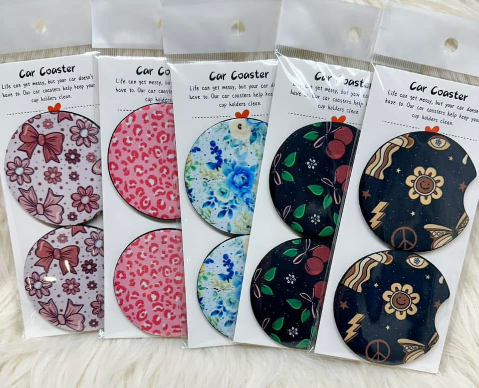 Car Coaster Set - Random Design