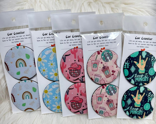 Car Coaster Set - Random Design