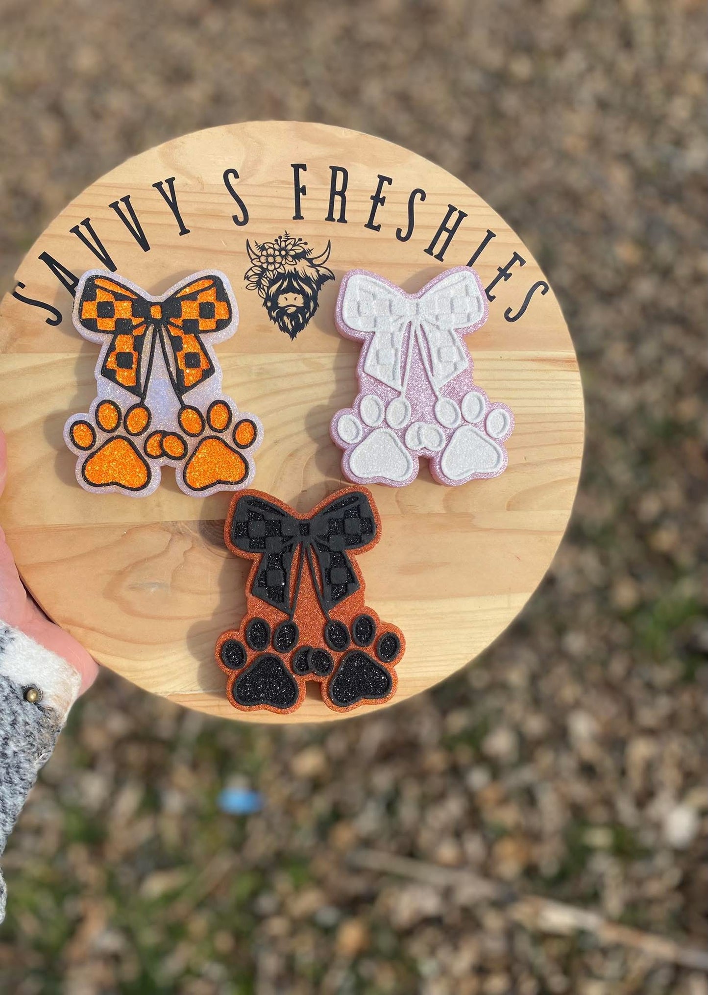 Paw Print Cherries Freshie Mold