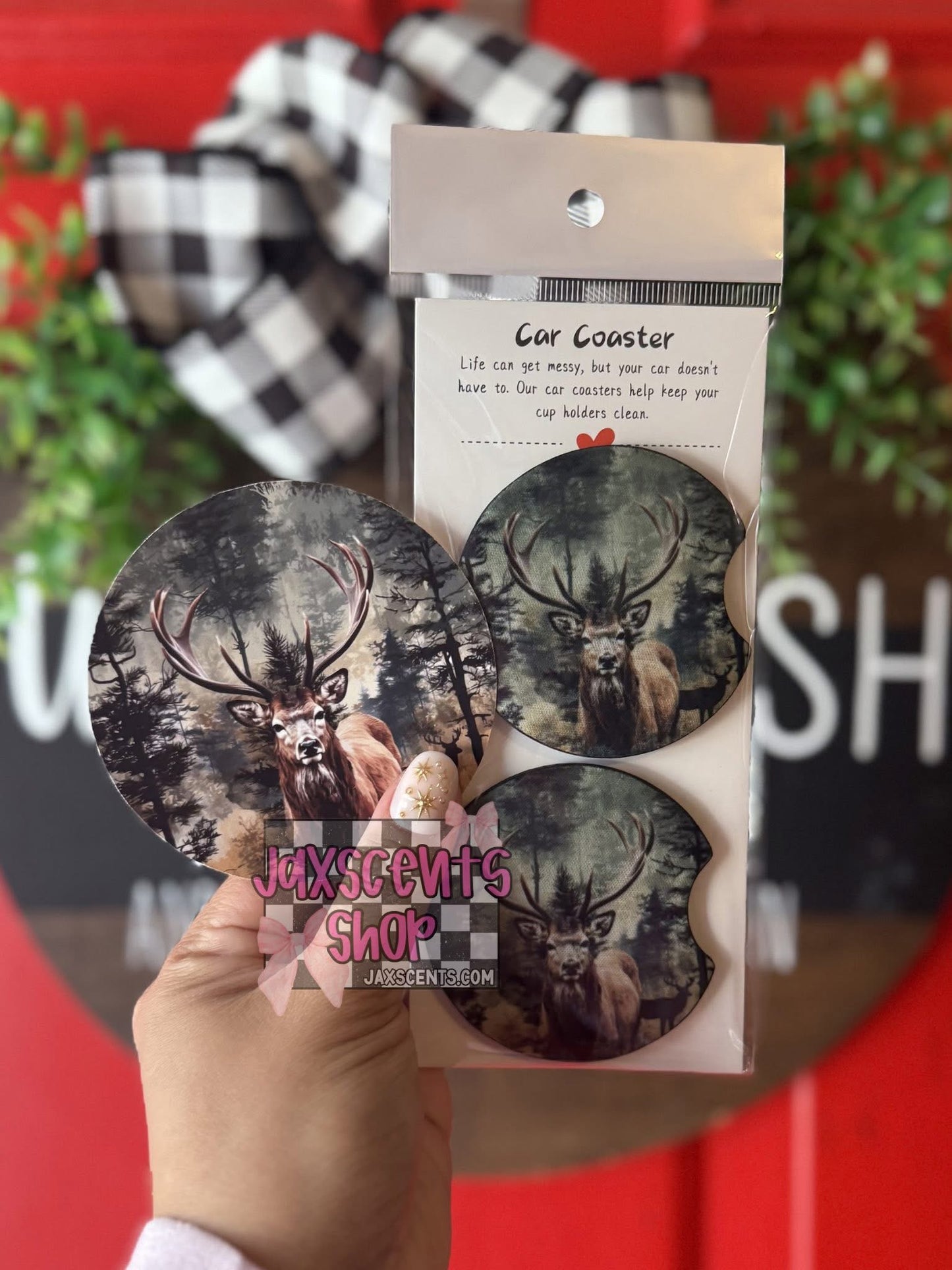 Car Coaster + Cardstock Round Set