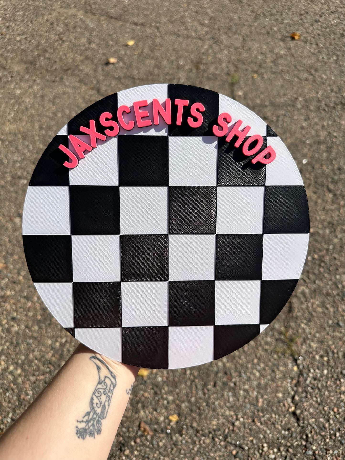 Custom Business Name Round