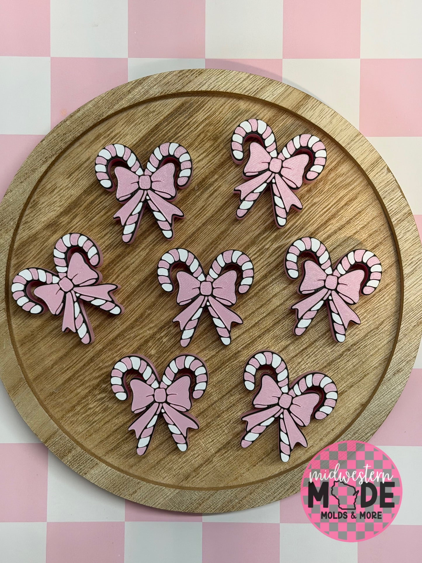 Candy Cane Straw Topper