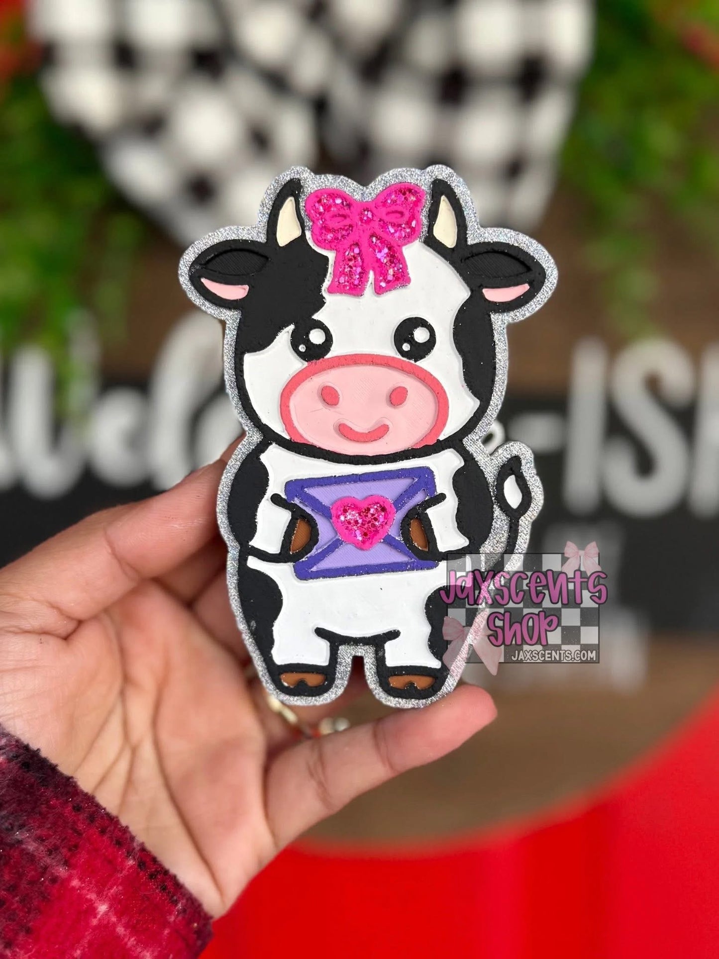 Love Letter Cow Freshie Mold