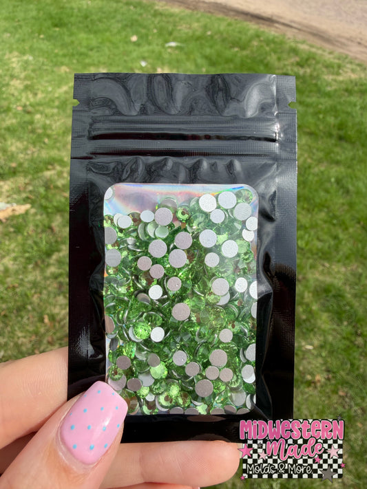 Peridot Flatback Rhinestones