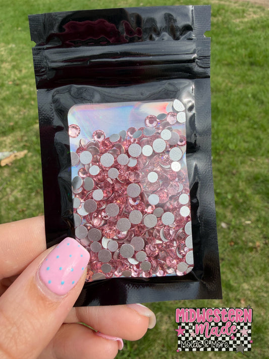 Rose Quartz Flatback Rhinestones