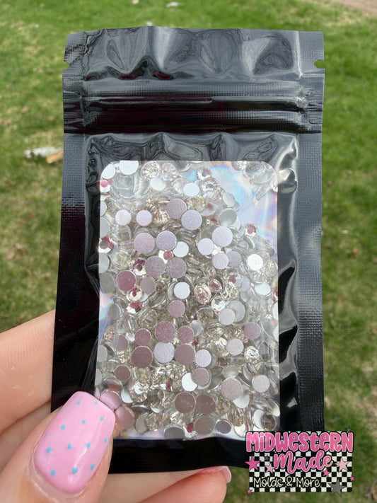 Clear Quartz Flatback Rhinestones