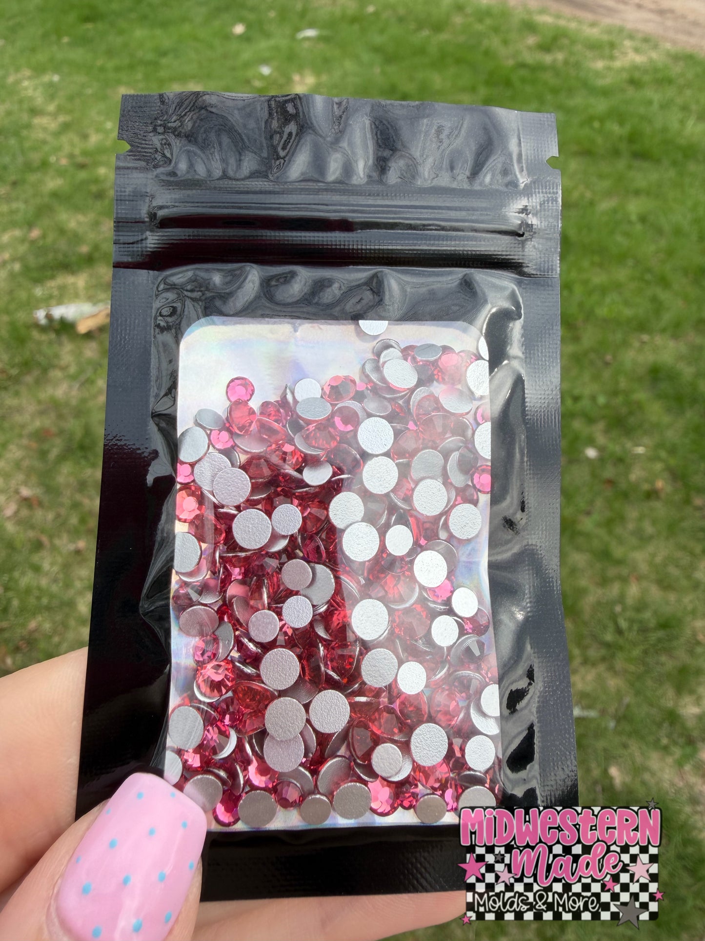 Ruby Flatback Rhinestones