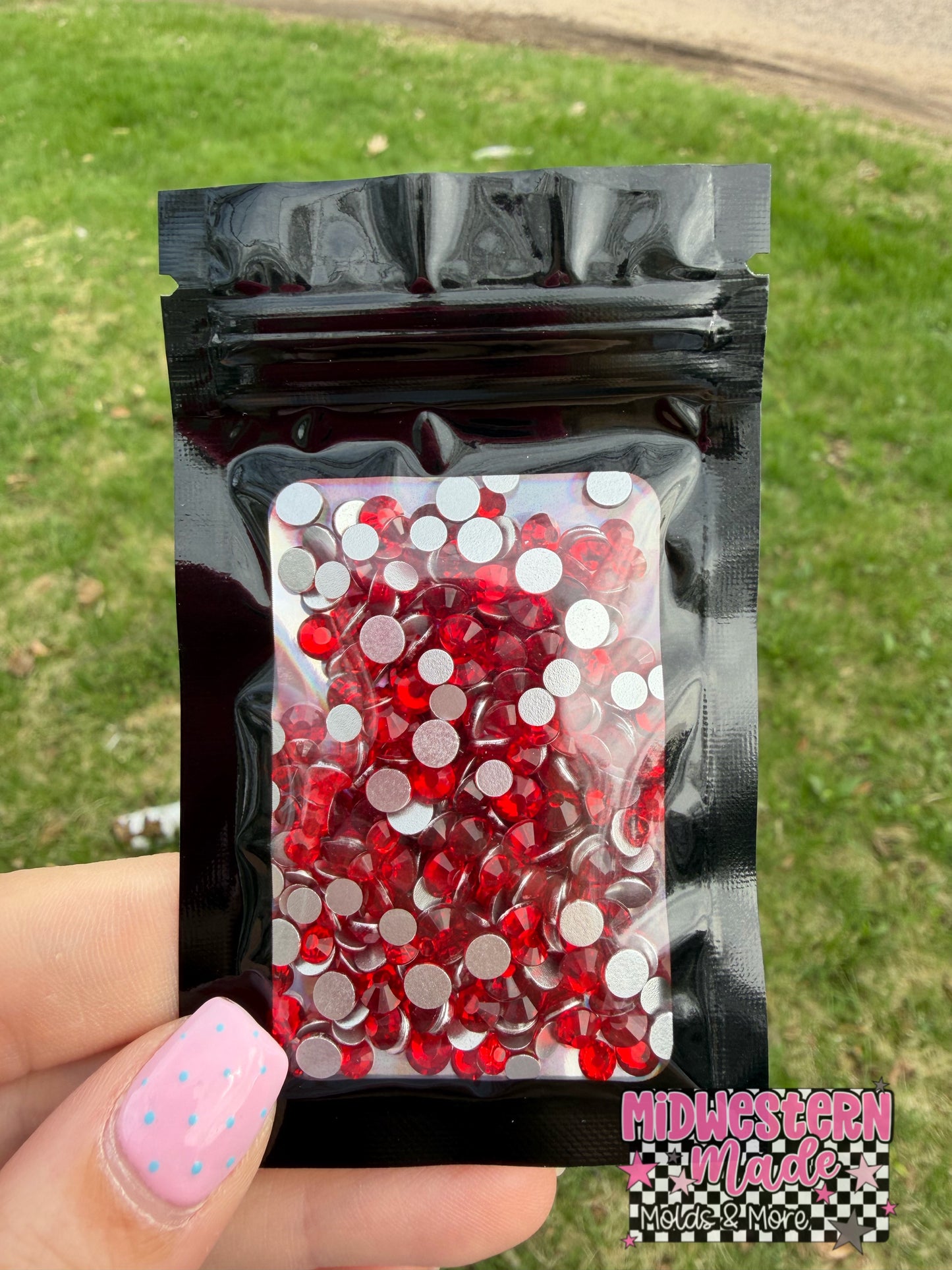 Garnet Flatback Rhinestones