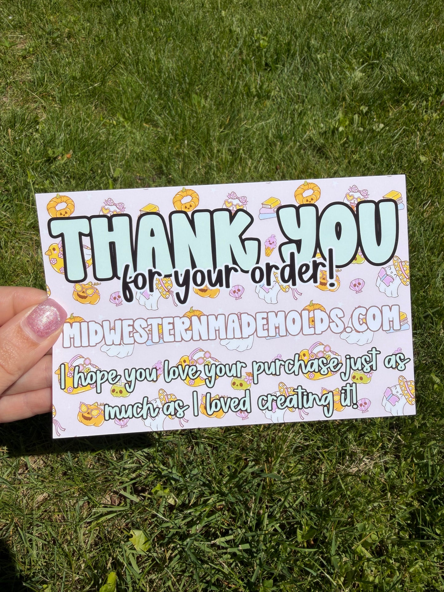 Ghost Summerween Custom Thank You Cards
