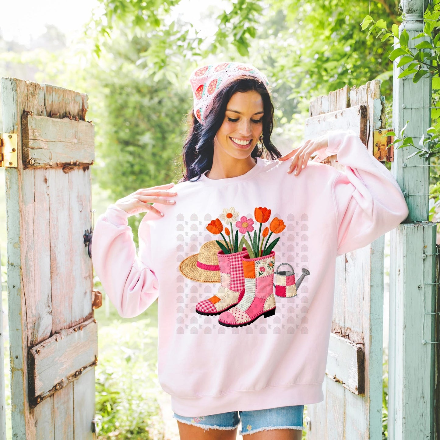 Rain Boots & Tulips Graphic Tee