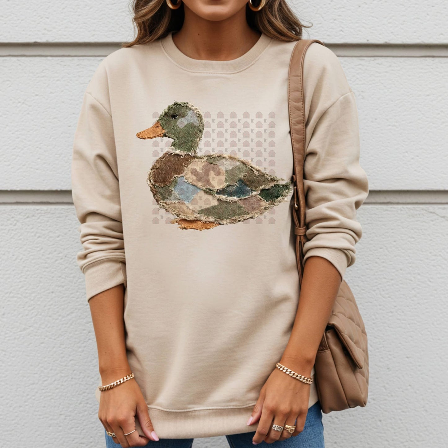 Faux Quilted Duck Graphic Tee
