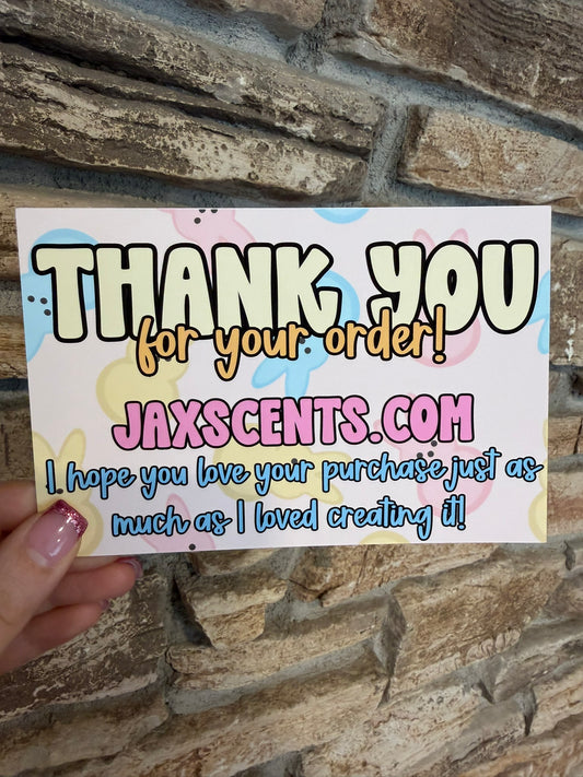 Easter Marshmallows Custom Thank You Cards
