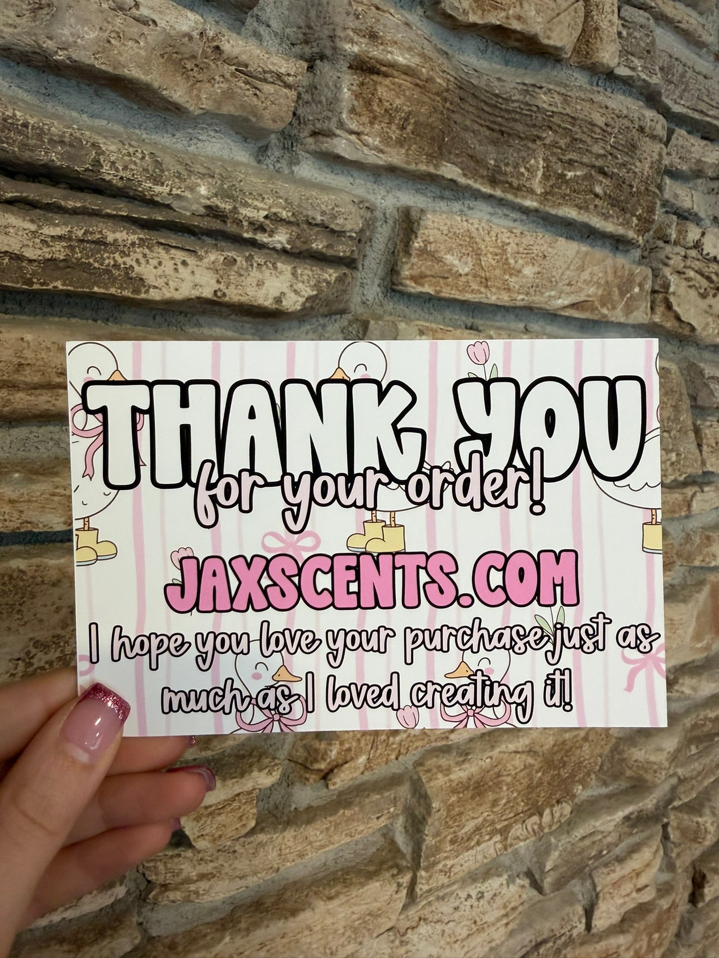 Goose Yellow Boots Custom Thank You Cards