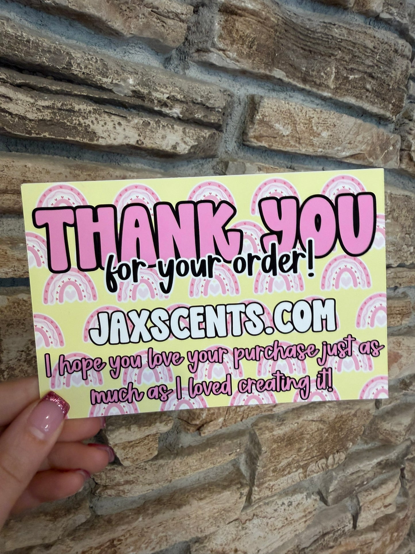 Yellow Rainbows Custom Thank You Cards