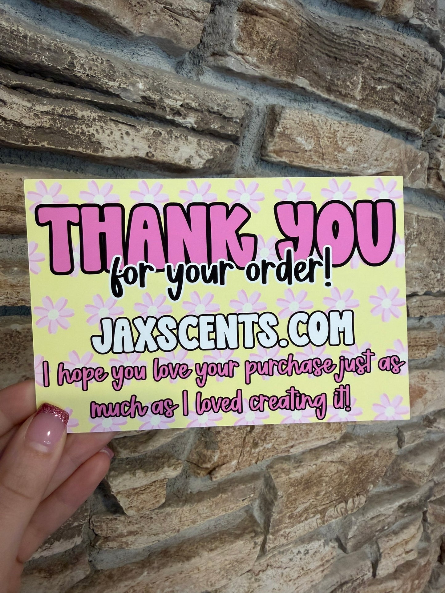 Yellow Flowers Custom Thank You Cards