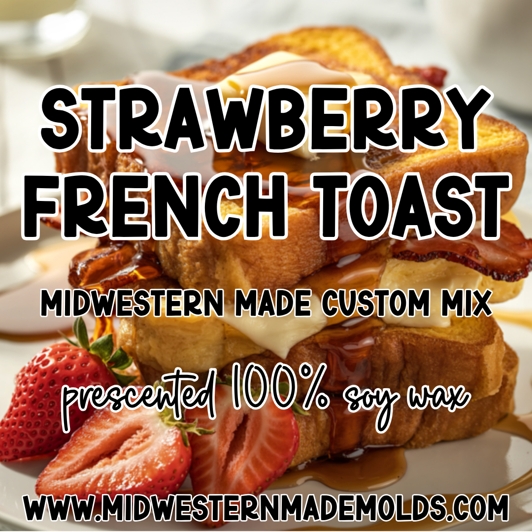 Strawberry French Toast - Midwestern Made Custom Mix - Prescented Wax