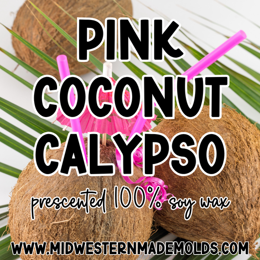 Pink Coconut Calypso Prescented Wax