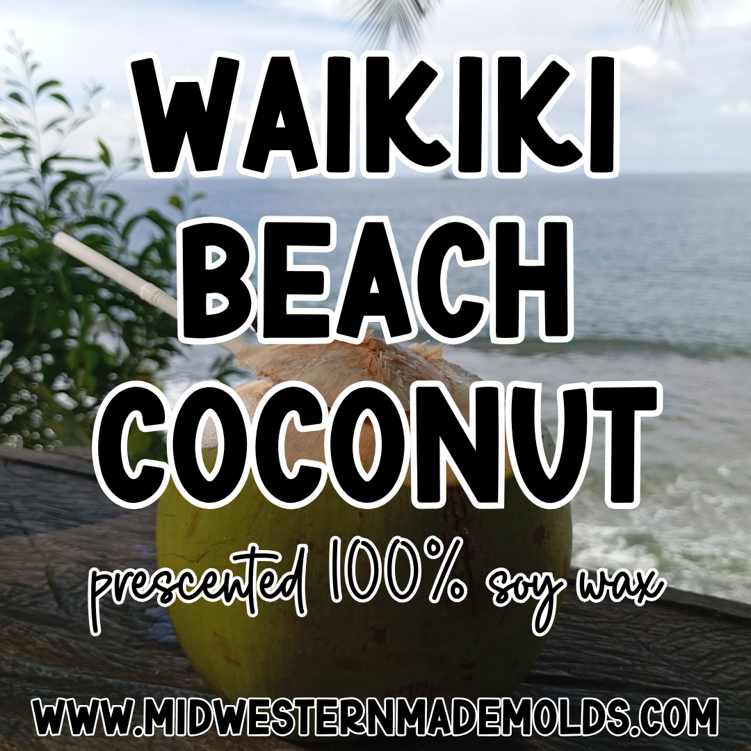 Waikiki Beach Coconut Prescented Wax