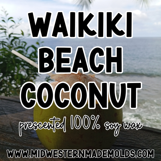 Waikiki Beach Coconut Prescented Wax