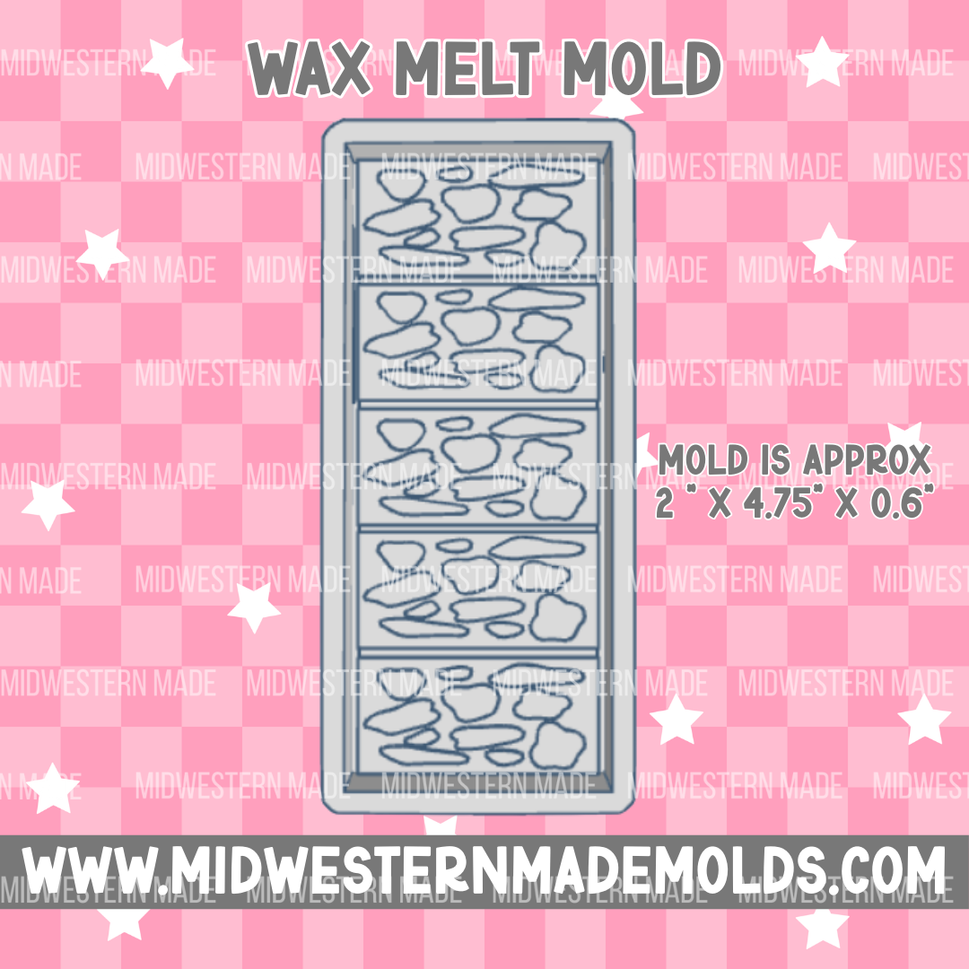 Cow Snap Bar Wax Melt Mold