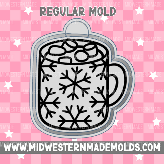 Snowflake Cocoa Mug Freshie Mold