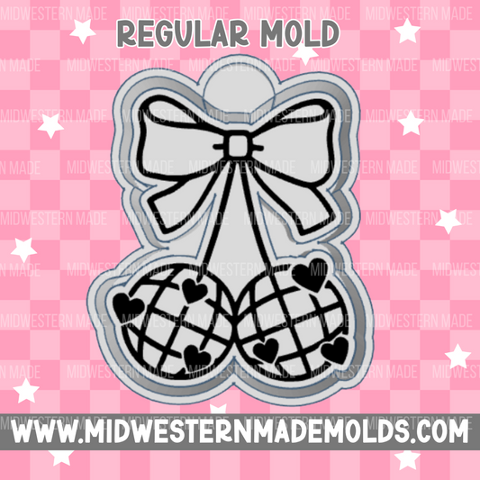 Disco Heart Cherries Freshie Mold