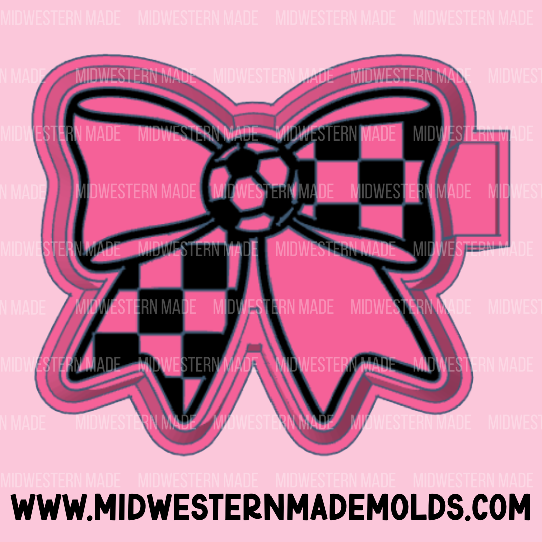 Soccer Bow Freshie Mold