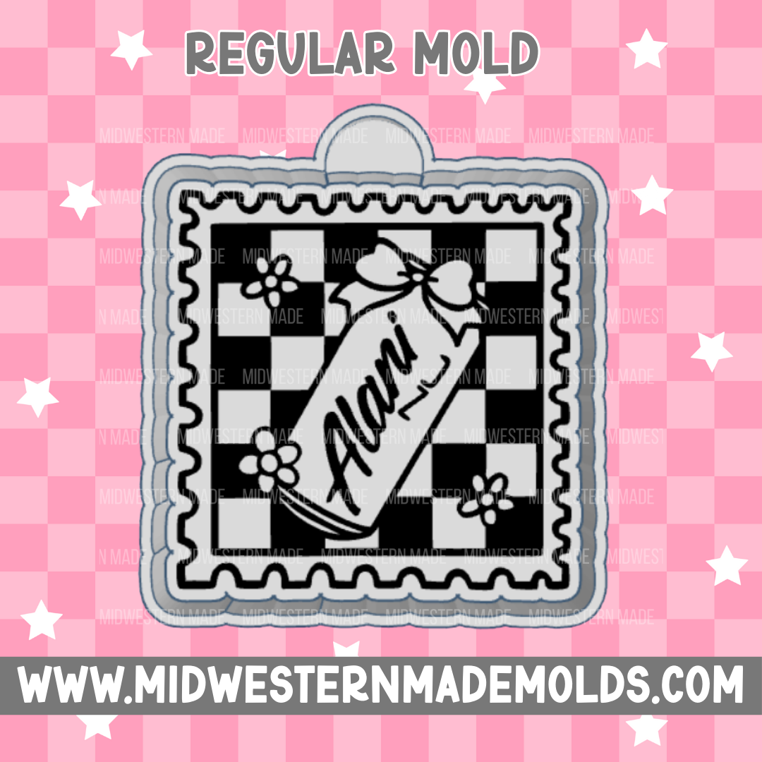 Alani Checkered Stamp Freshie Mold
