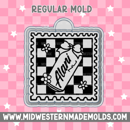 Alani Checkered Stamp Freshie Mold