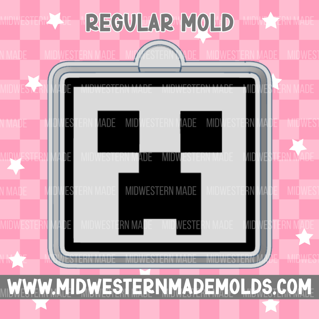 Creeper Face Freshie Mold