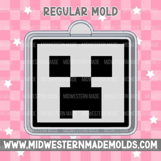 Creeper Face Freshie Mold